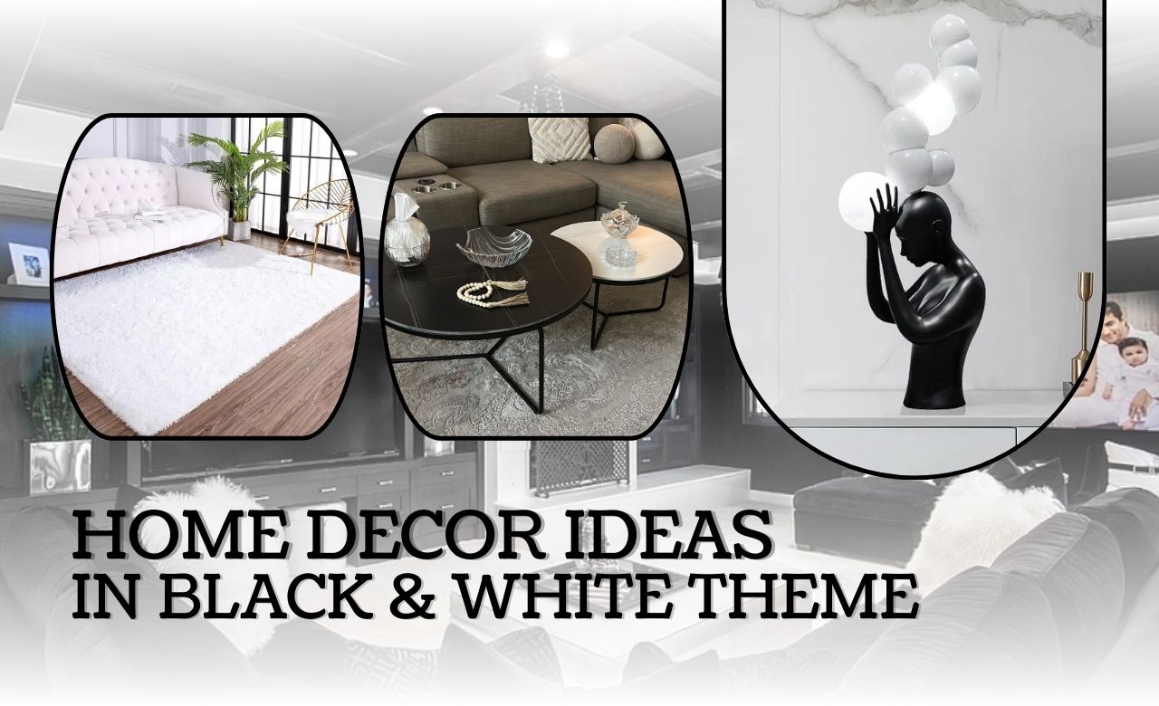 Home Decor Ideas in Black and White Theme (Dubai, UAE) - SHAGHAF HOME