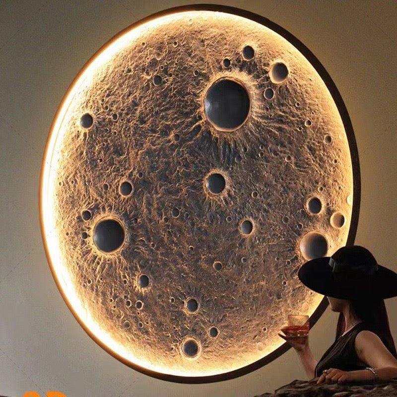 3D relief Moon Wall Lamp - SHAGHAF HOME