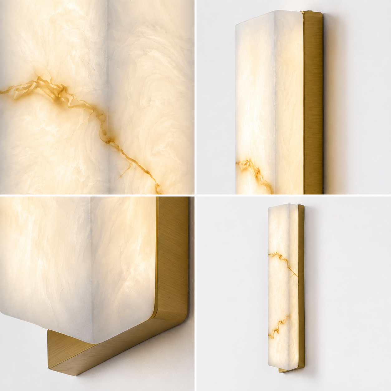Lumière Marble-Effect Wall Lamp