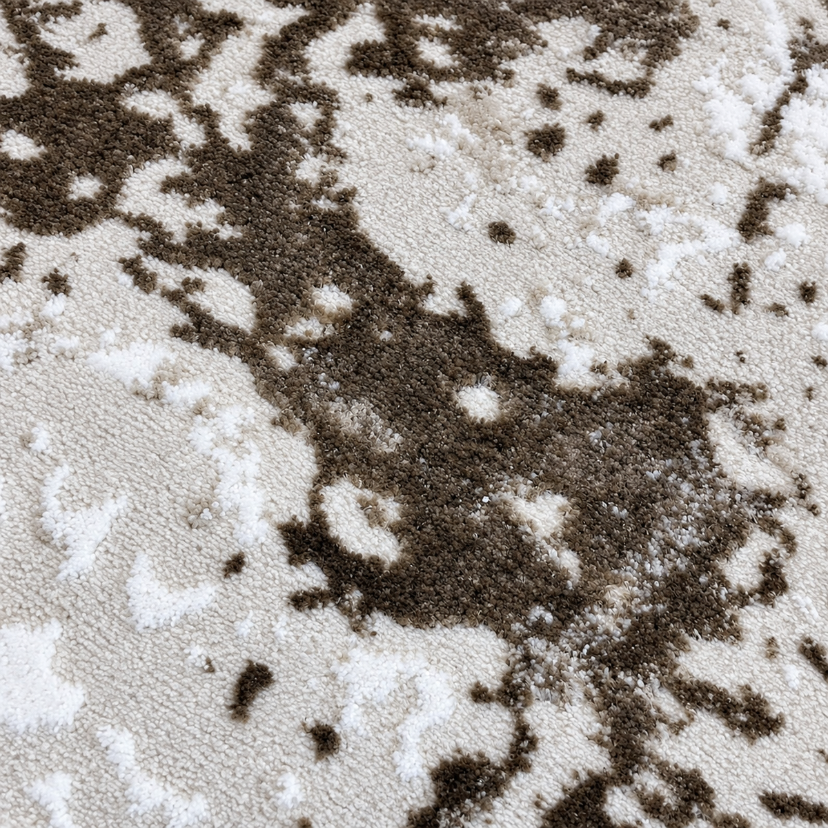 Brown Beige Abstract Rug 150x230cm | SHAGHAF HOME UAE