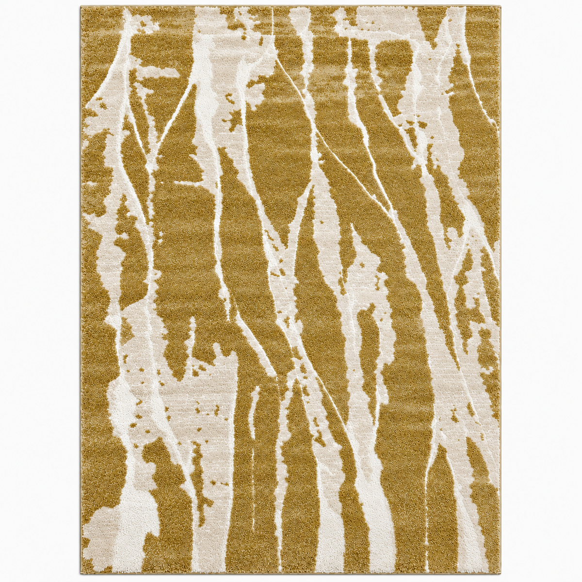 Modern Sage Green & Cream Abstract Rug – Contemporary Area Carpet