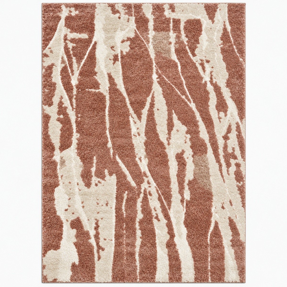 Modern Sage Green & Cream Abstract Rug – Contemporary Area Carpet