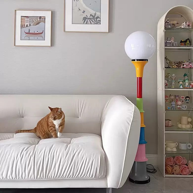 Viva Pop Modern Multicolor Floor Lamp – Globe Light Artistic Standing Lamp (130 cm)
