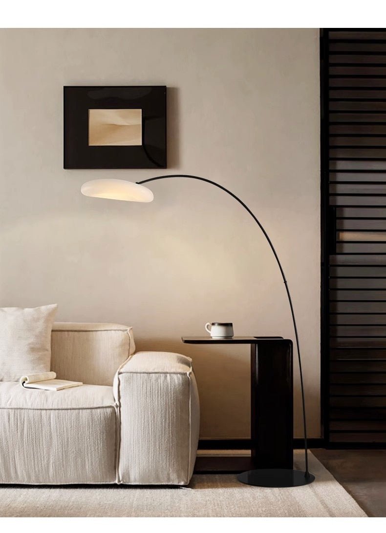 Arcadia Minimalist LED Floor Lamp – Sculptural Curved Design with Warm Ambient Lighting - SHAGHAF HOME