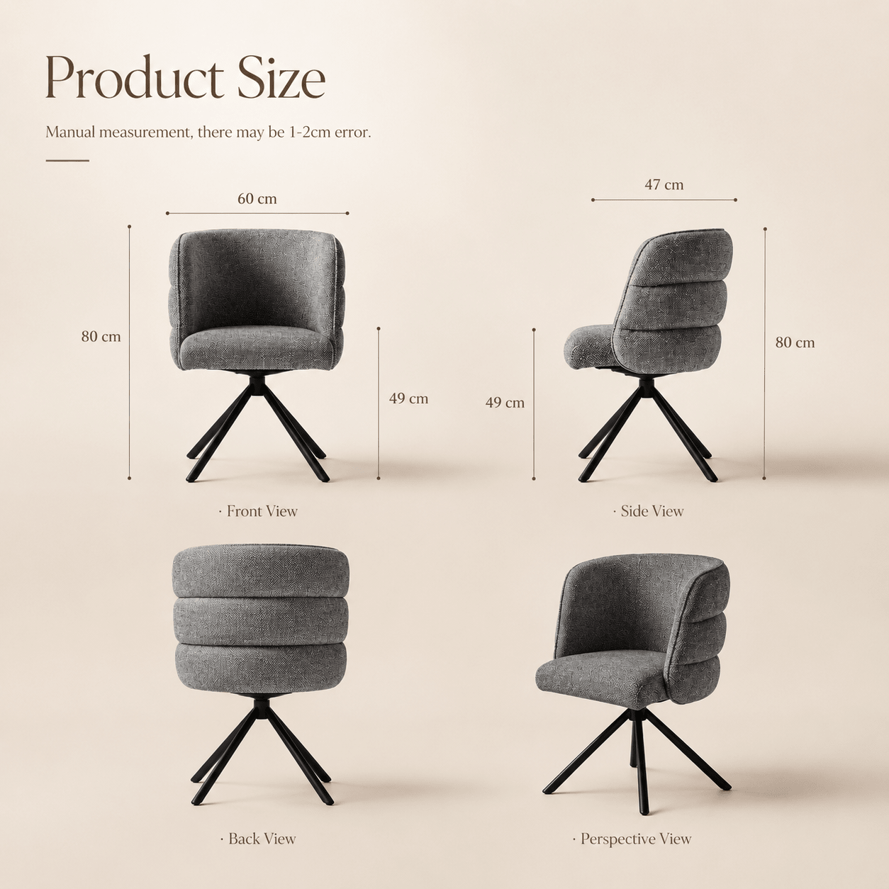 Arco Swivel Dining Chair - SHAGHAF HOME