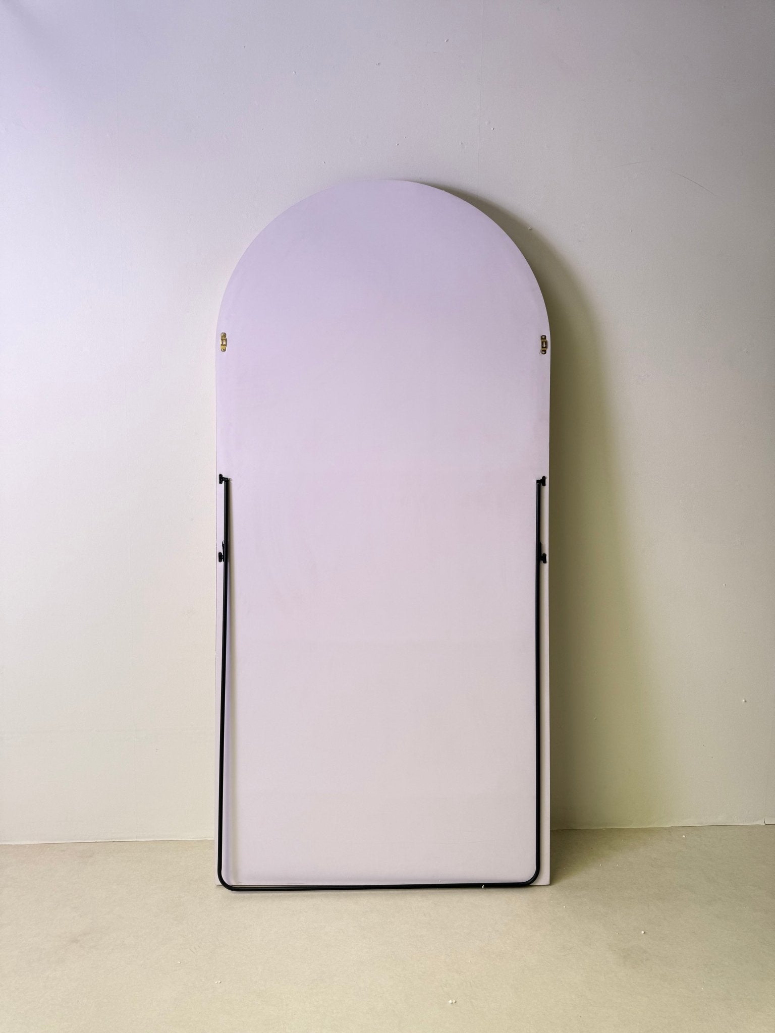 Arcus Grande Full - Length Mirror – Ivory Cement Finish (220x120 cm) - SHAGHAF HOME