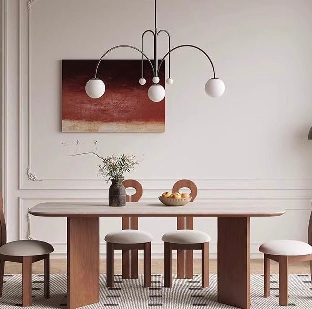 Arden Sintered Stone Dining Table – Solid Wood Base | 180 cm - SHAGHAF HOME