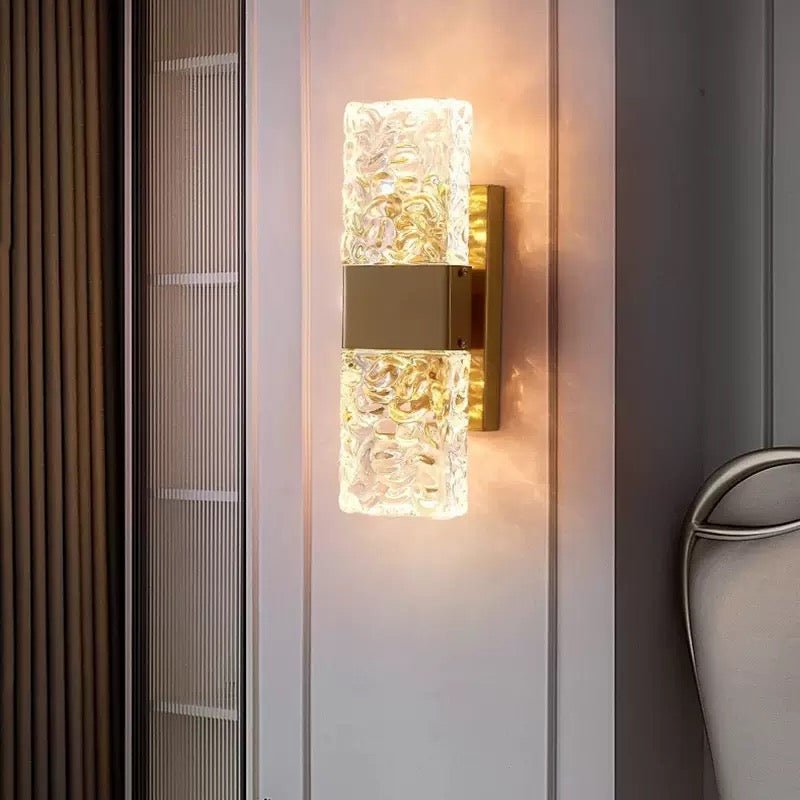 Aurora Crystal Wall Lamp – 3 - Color LED - SHAGHAF HOME