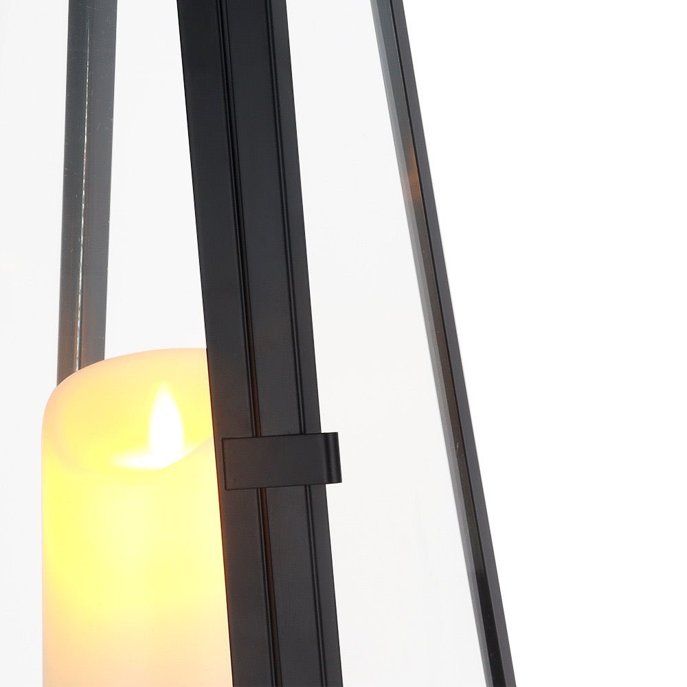 Black metal lantern set - SHAGHAF HOME