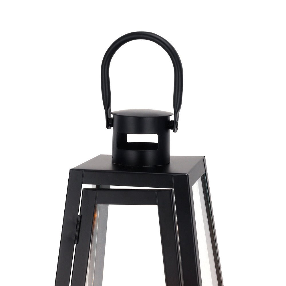 Black metal lantern set - SHAGHAF HOME
