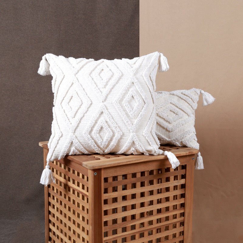 Boho style Tassels cushion - SHAGHAF HOME