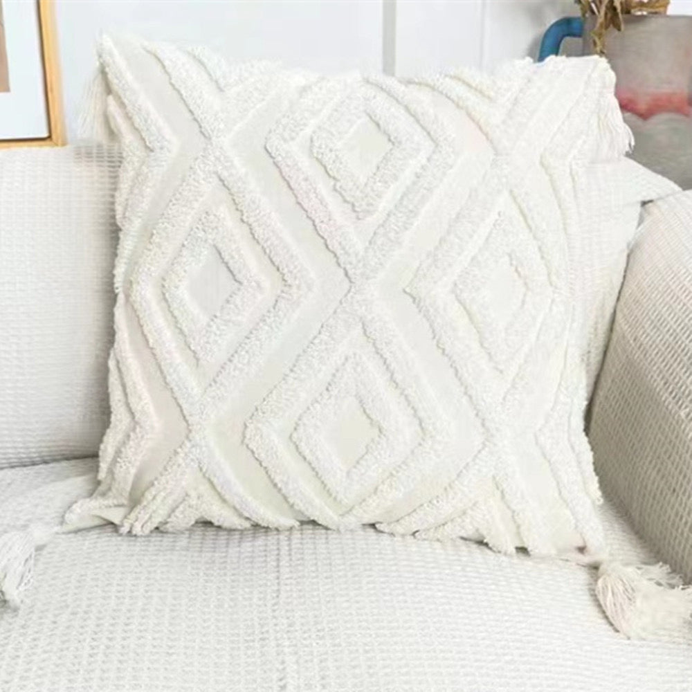 Boho style Tassels cushion - SHAGHAF HOME