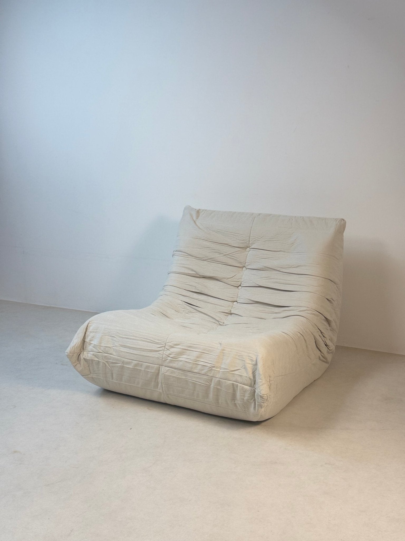 Compressed Lounge Chair – Light Beige - SHAGHAF HOME