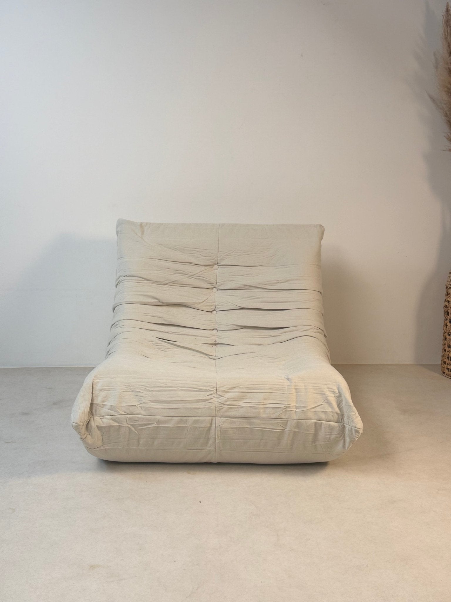 Compressed Lounge Chair – Light Beige - SHAGHAF HOME