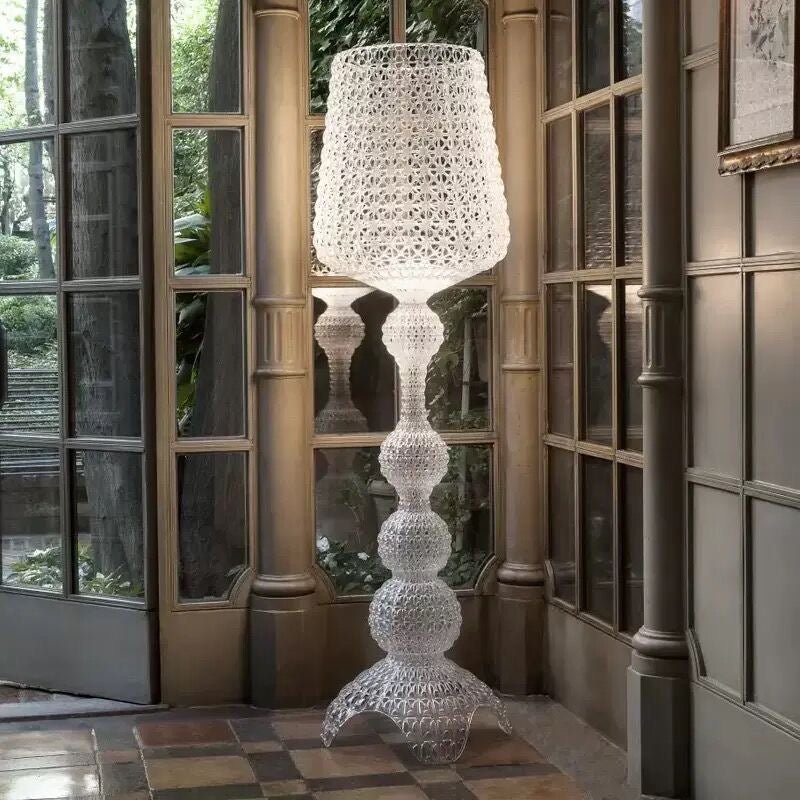 Crystal - Look Acrylic Floor Lamp with Remote Dimming - SHAGHAF HOME