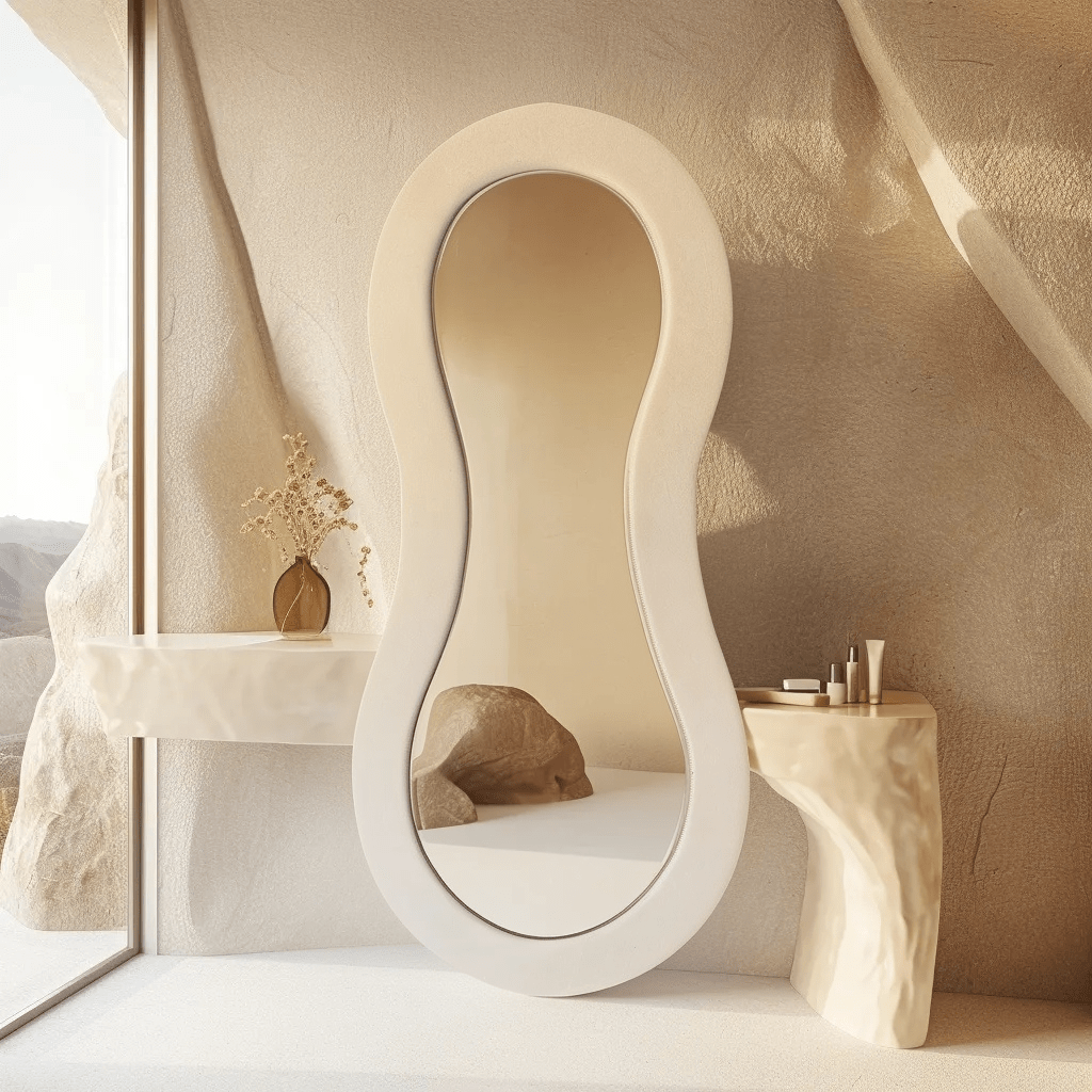 Curvy Plush Full - Length Mirror - SHAGHAF HOME