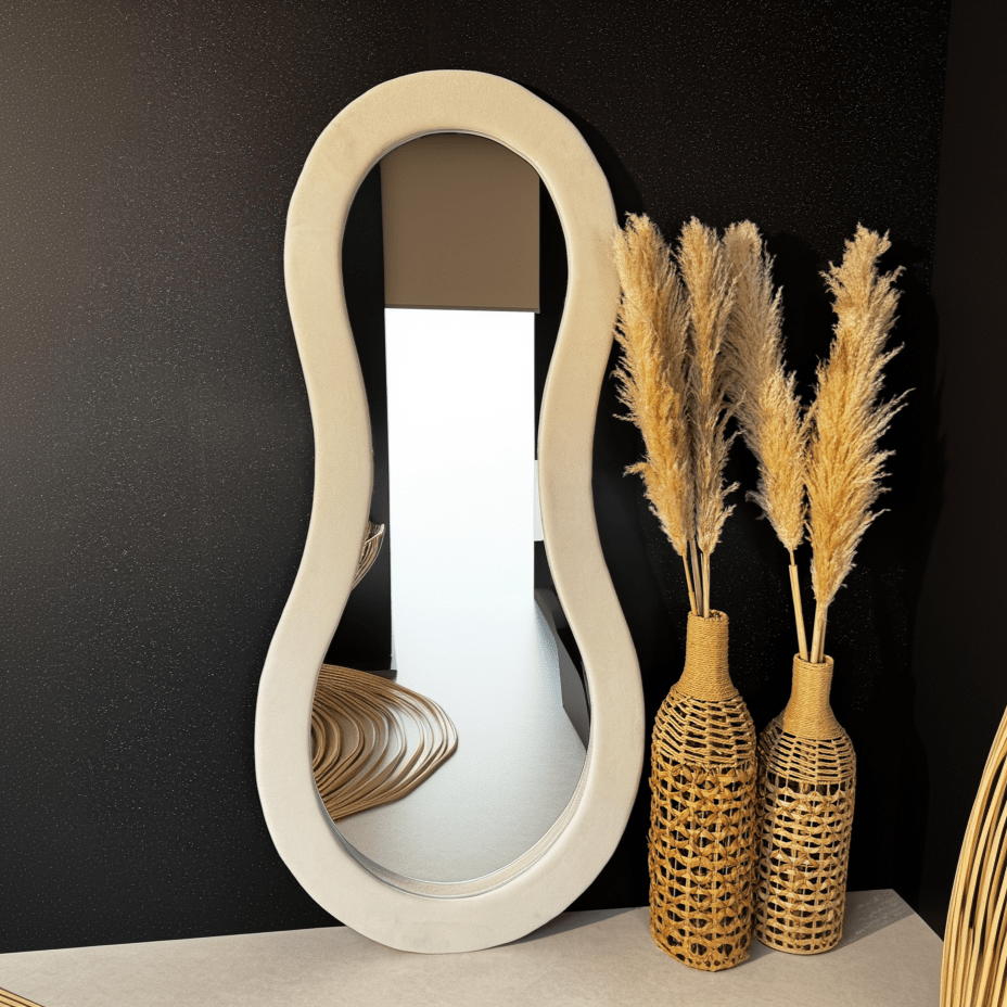 Curvy Plush Full - Length Mirror - SHAGHAF HOME