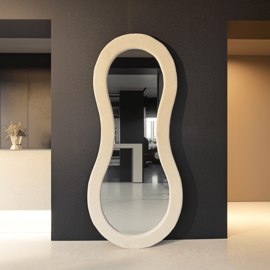 Curvy Plush Full - Length Mirror - SHAGHAF HOME