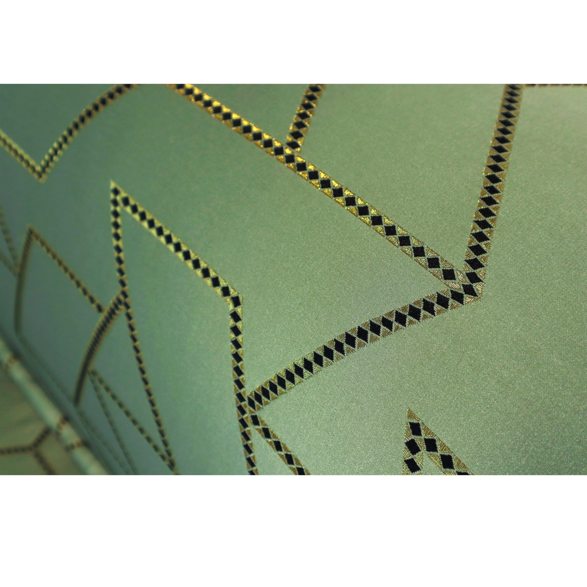 Damascus Majlis Corner Sofa with Mother of Pearl Base - Green - SHAGHAF HOME