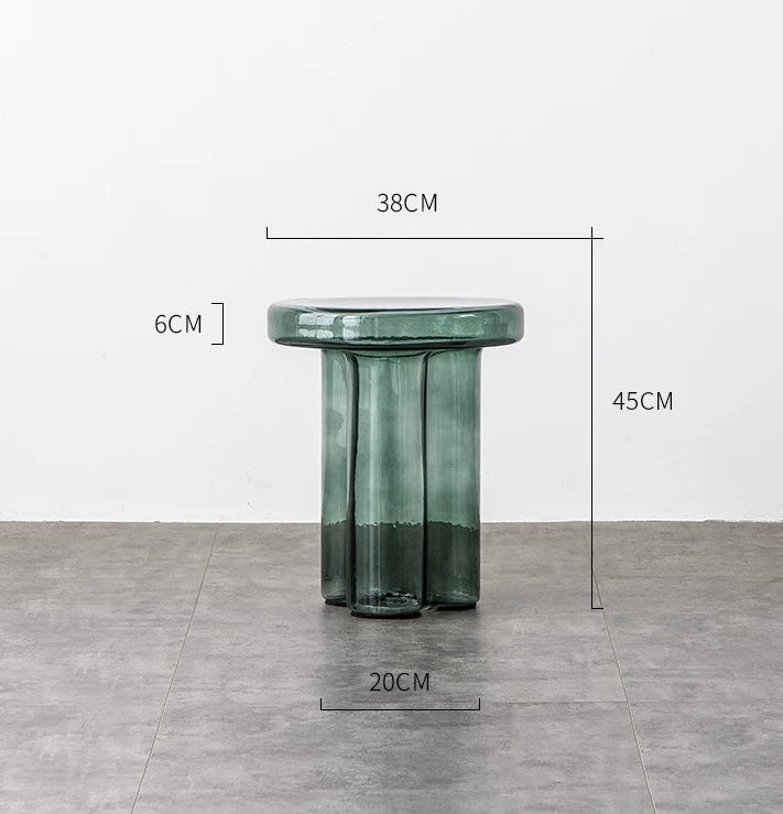 Designer Glass Coffee Table Set Handcrafted Tempered Glass Design - SHAGHAF HOME