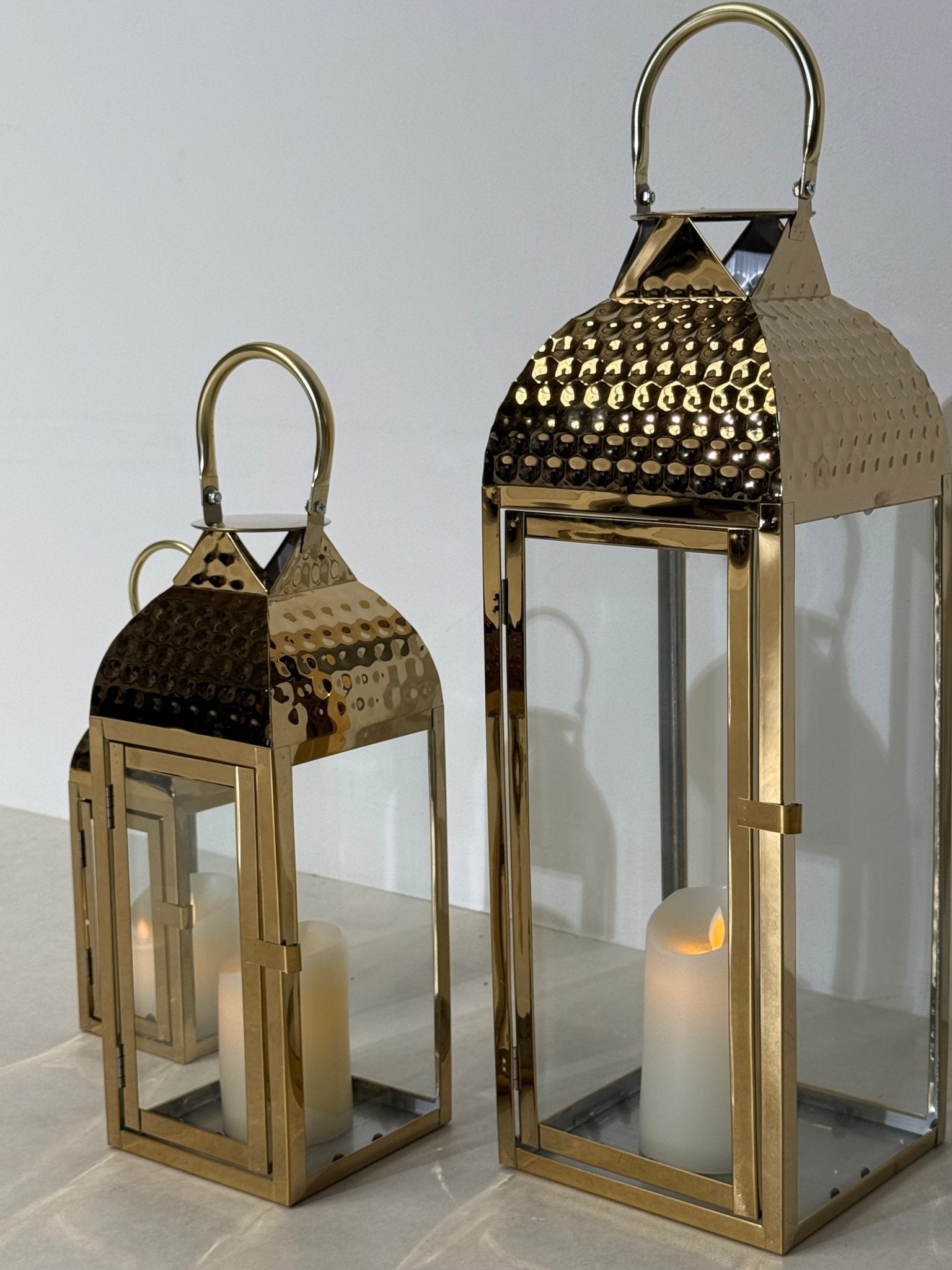 Elegant Modern Lantern Set – Timeless Entryway Accent - SHAGHAF HOME