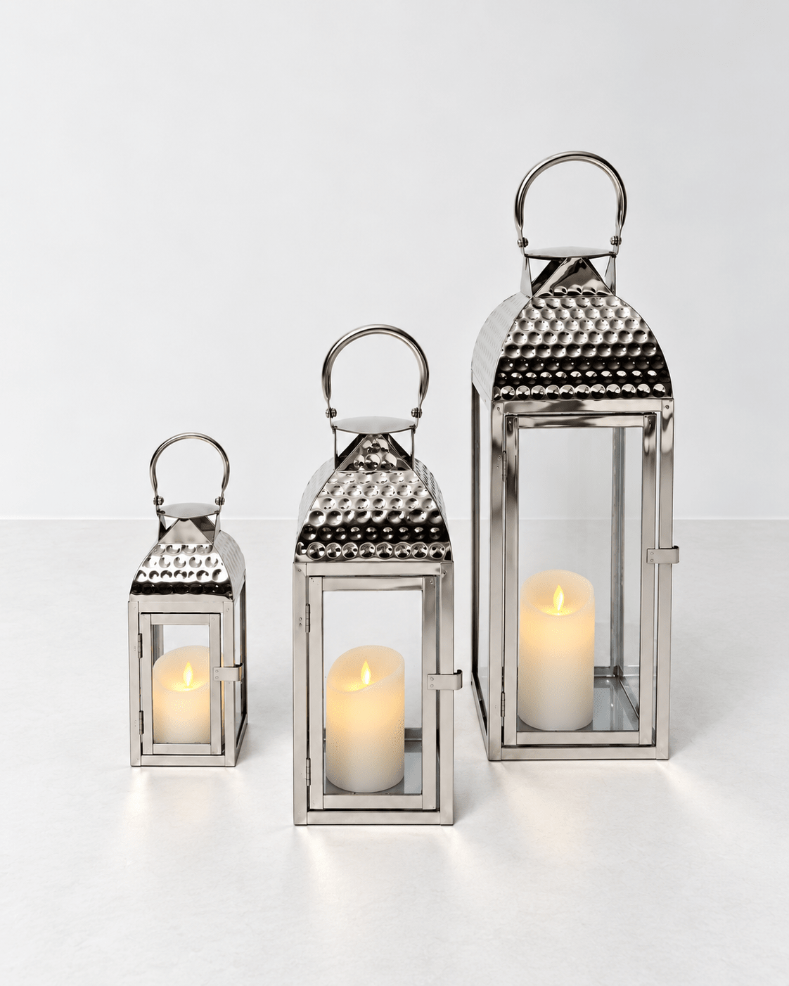 Elegant Modern Lantern Set – Timeless Entryway Accent - SHAGHAF HOME