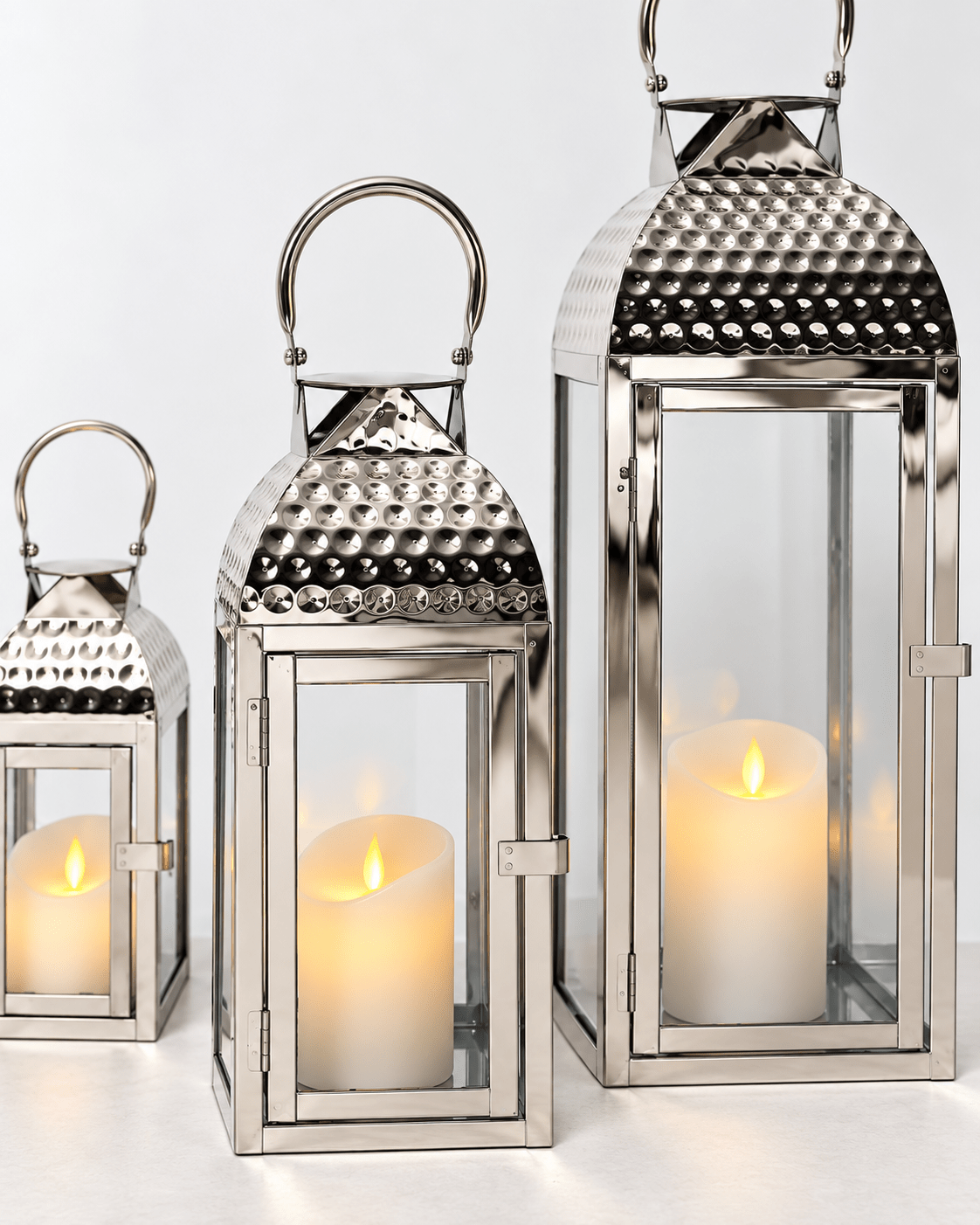 Elegant Modern Lantern Set – Timeless Entryway Accent - SHAGHAF HOME