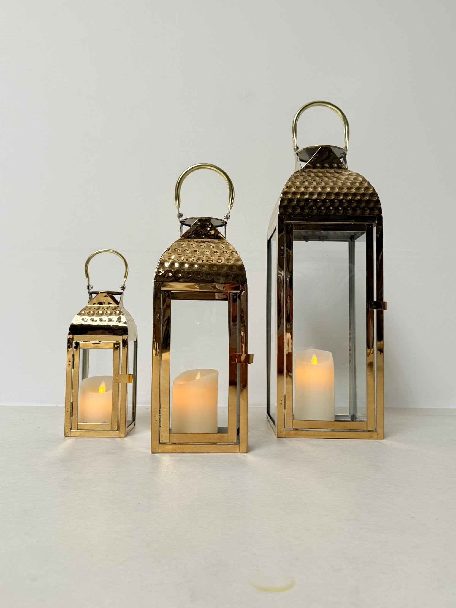 Elegant Modern Lantern Set – Timeless Entryway Accent - SHAGHAF HOME