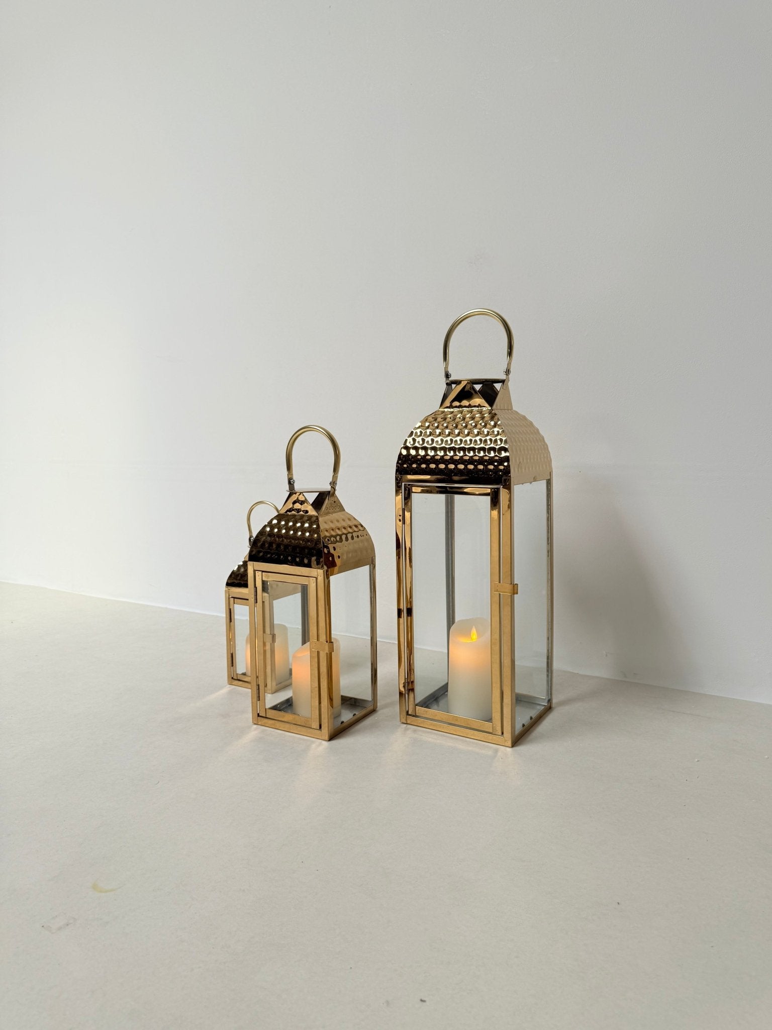 Elegant Modern Lantern Set – Timeless Entryway Accent - SHAGHAF HOME