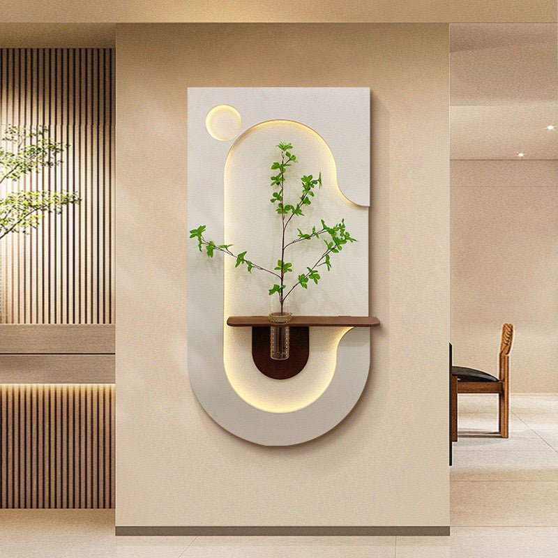 Eleva Modern Sandstone Wall Art with LED Backlight - SHAGHAF HOME
