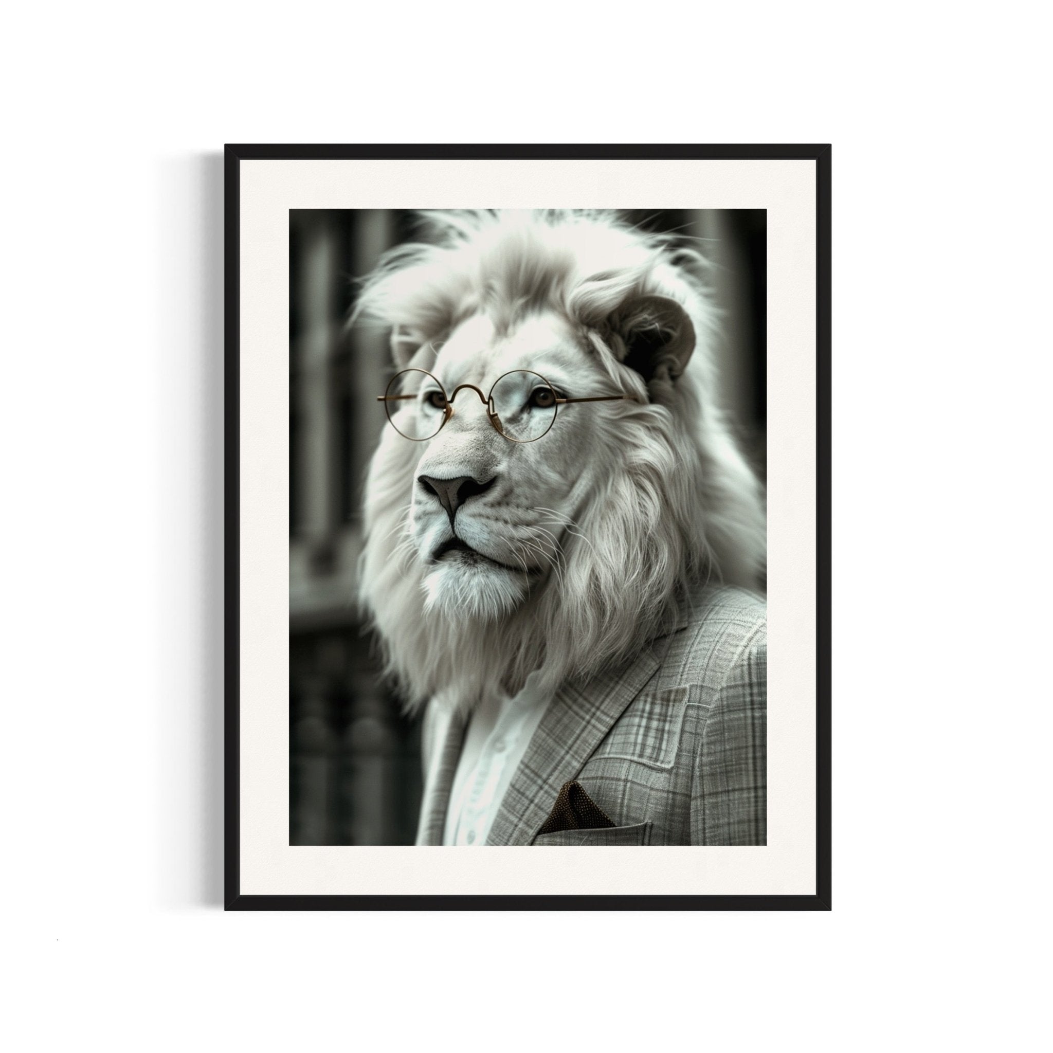 Executive Lion in Classic Suit - SHAGHAF HOME