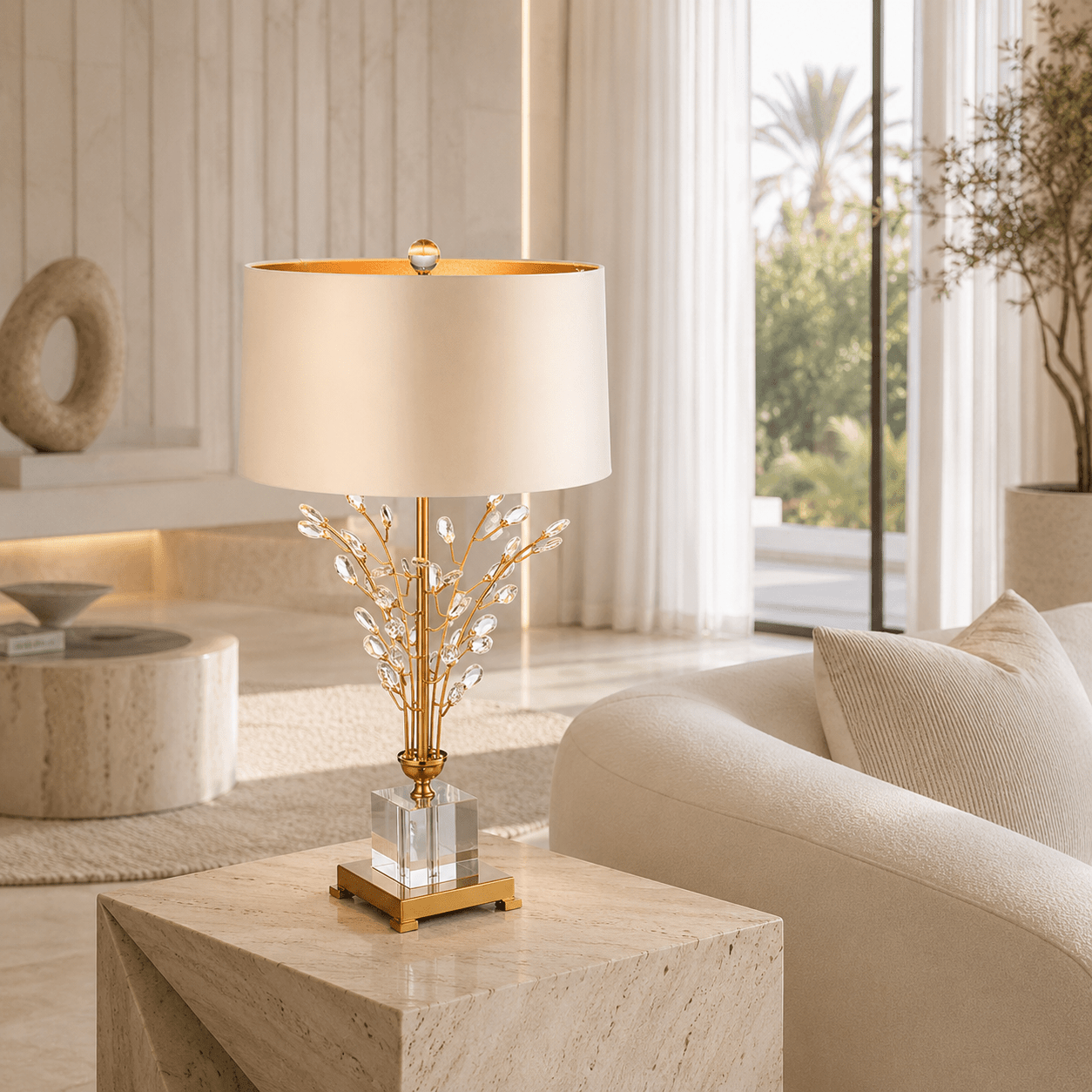 Florielle Acrylic Branch Table Lamp - SHAGHAF HOME