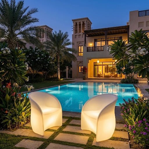 LED Outdoor Lounge Chair – Rechargeable & Remote Control - SHAGHAF HOME