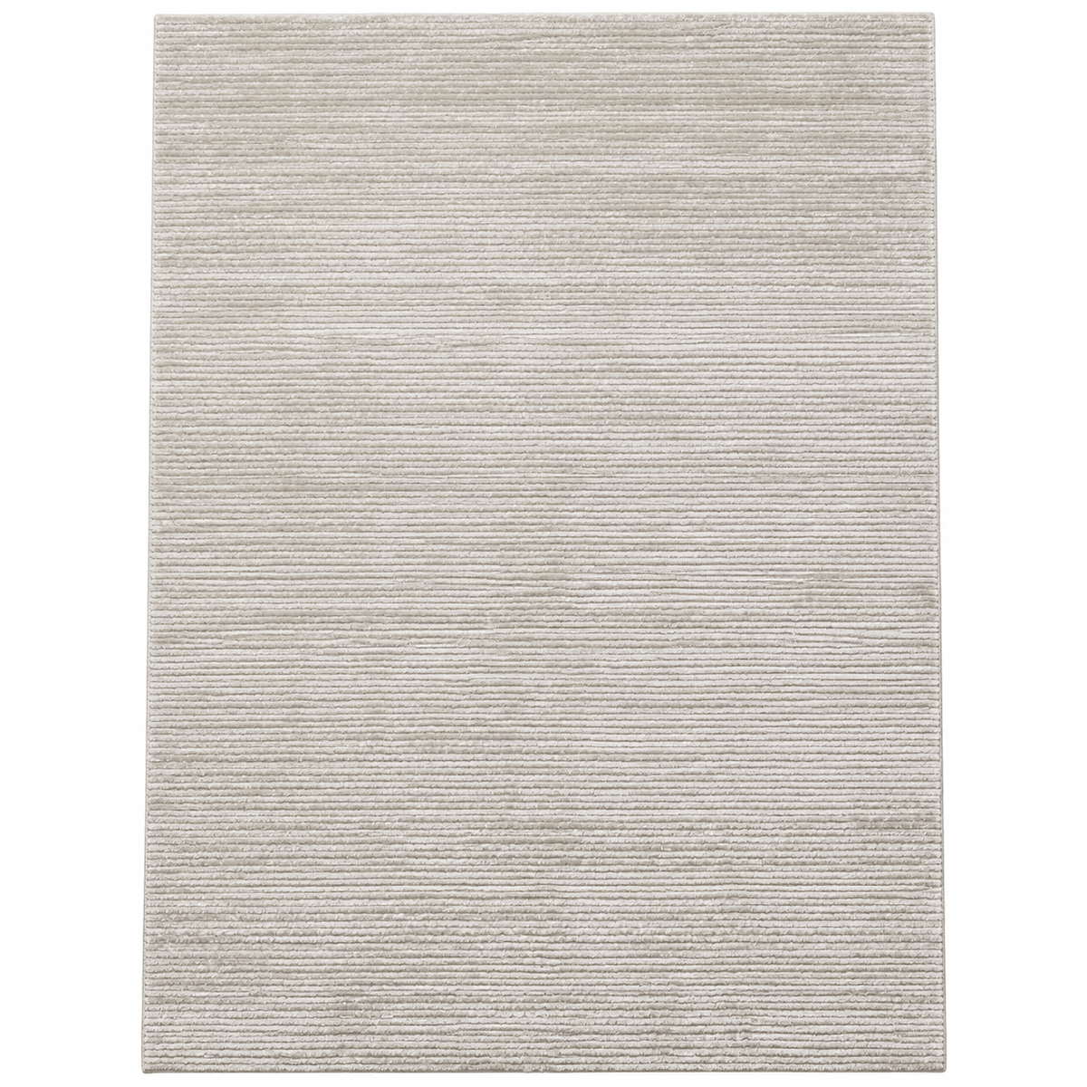 Light Beige Ribbed Textured Area Rug 200×300 cm - SHAGHAF HOME