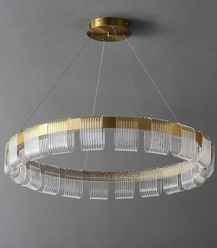 Lumière Halo Acrylic Ring Chandelier - SHAGHAF HOME