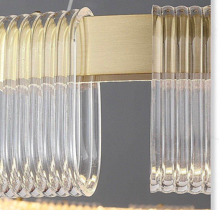 Lumière Halo Acrylic Ring Chandelier - SHAGHAF HOME