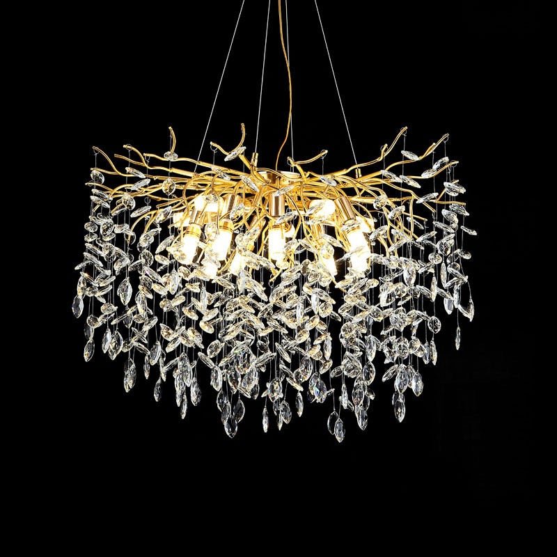 Lumière Royale Gold Crystal Chandelier - SHAGHAF HOME