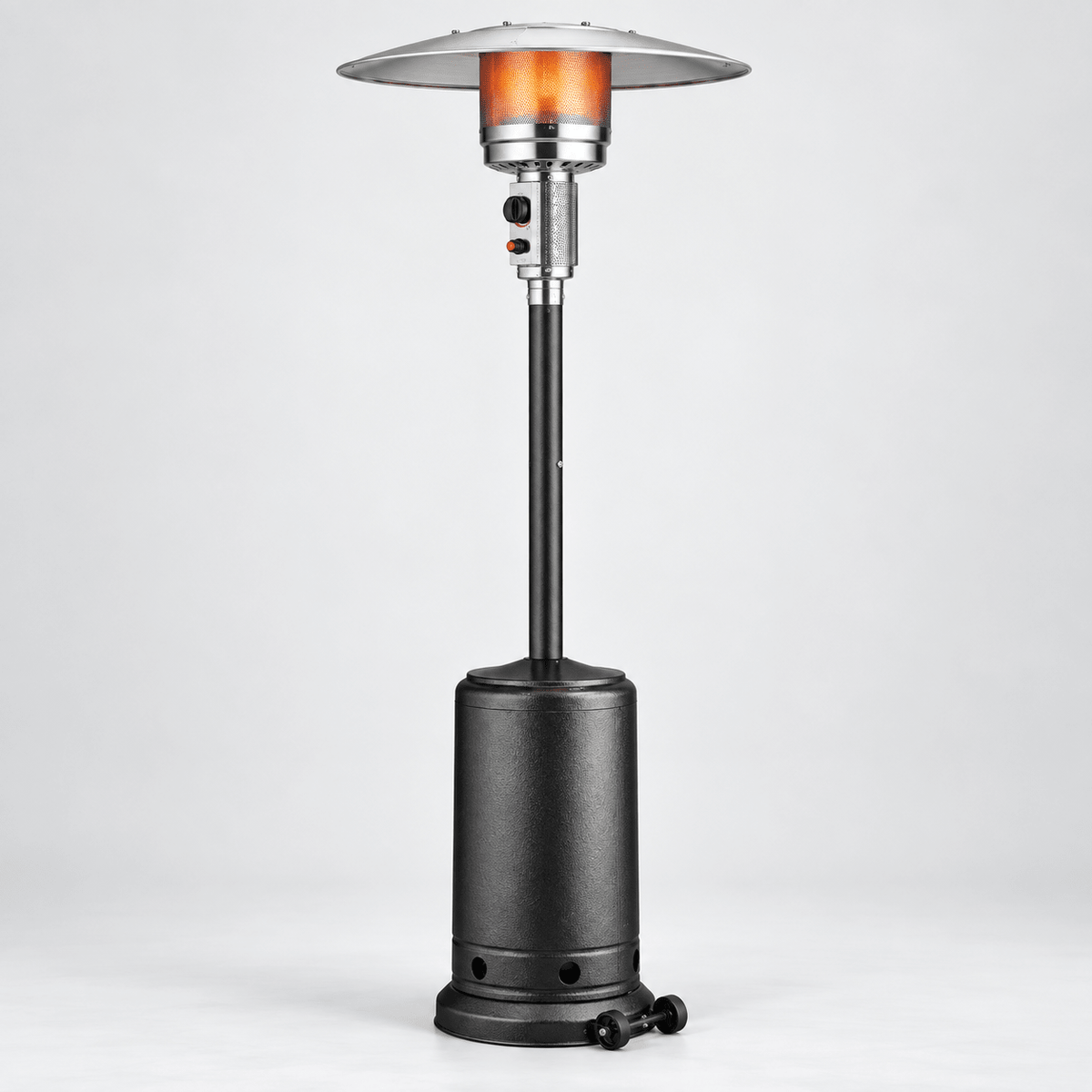 Luxury Black Mushroom Outdoor Gas Patio Heater with 360° Heat Coverage - SHAGHAF HOME