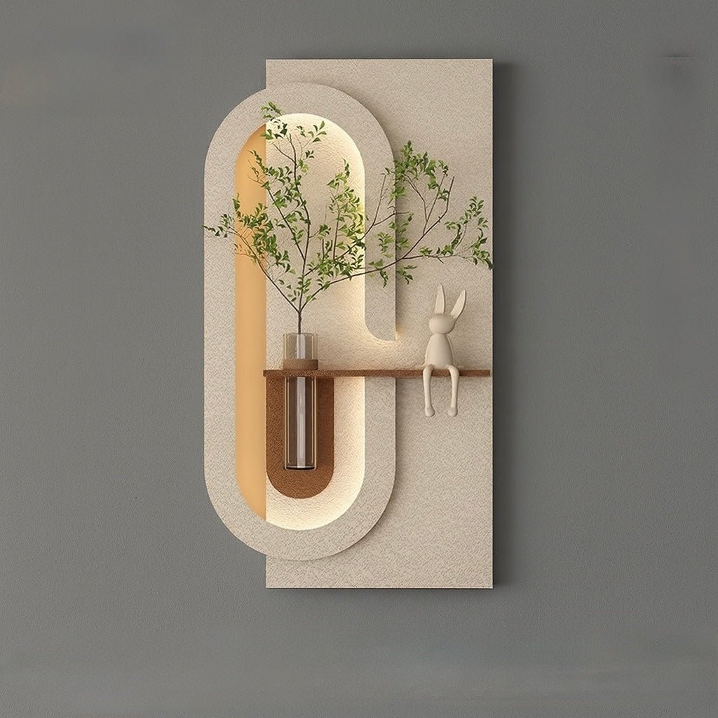 Luxury Handmade Sandstone Wall Panel with LED Light - SHAGHAF HOME