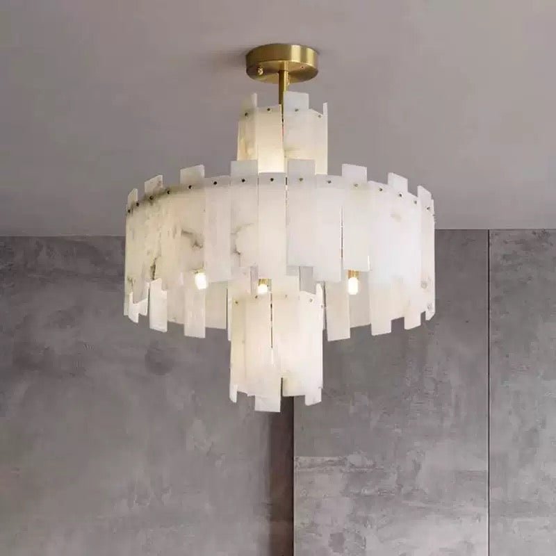 Luxury Natural marble chandelier - SHAGHAF HOME