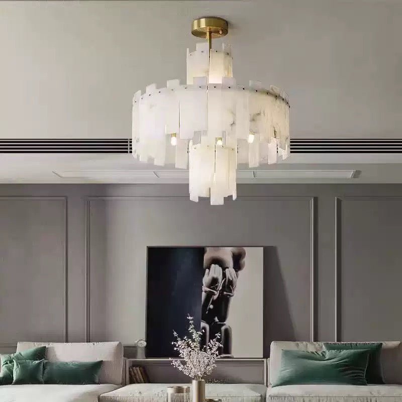 Luxury Natural marble chandelier - SHAGHAF HOME