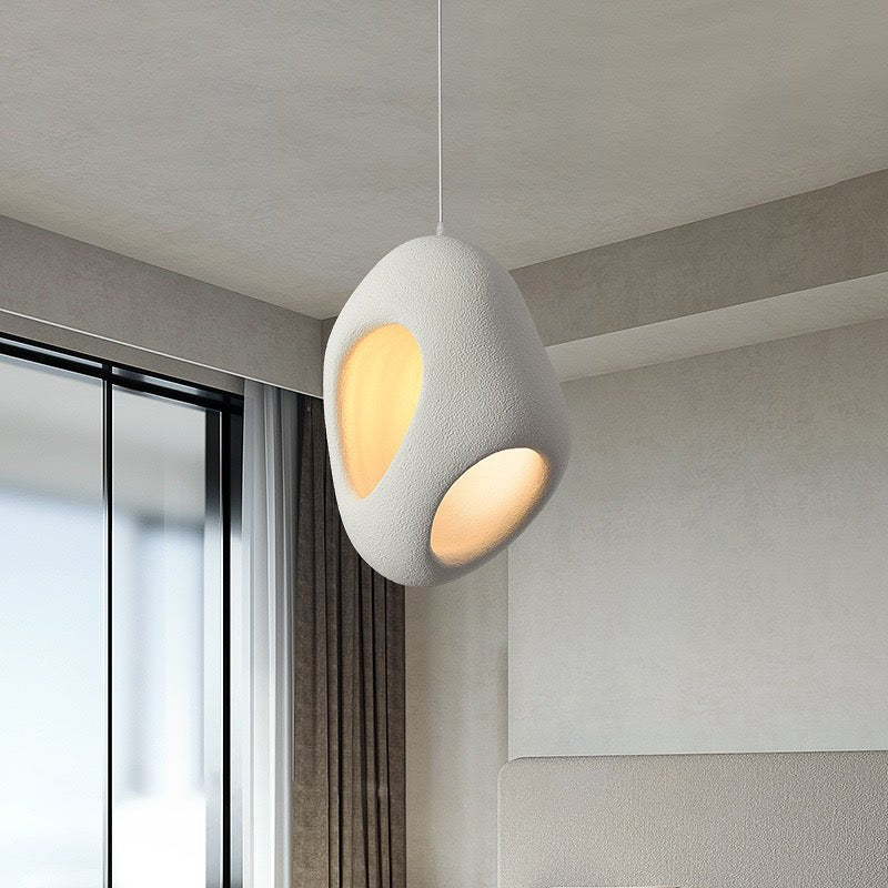 Minimalist Beauty Wabi-Sabi Eggshell Pendant Light - SHAGHAF HOME