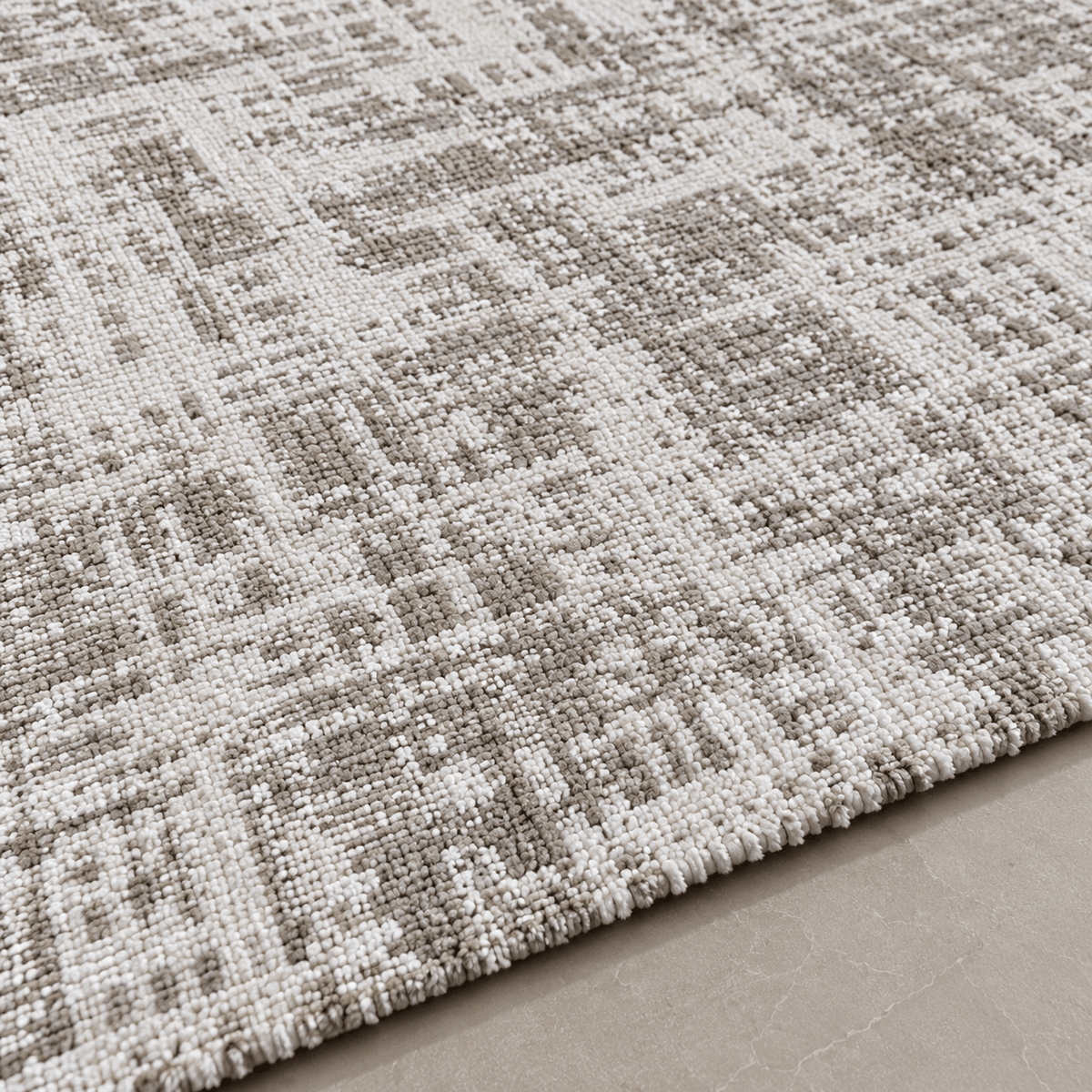 Modern Beige Abstract Textured Rug 200×300 cm – Contemporary Carpet - SHAGHAF HOME