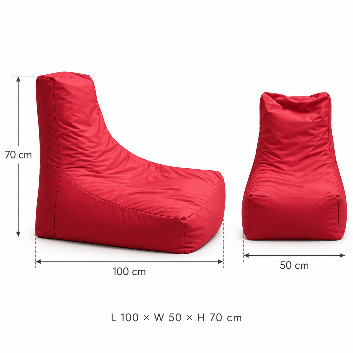Modern Indoor & Outdoor Bean Bag Lounge Chair – 7 Colors | 100 × 70 cm - SHAGHAF HOME