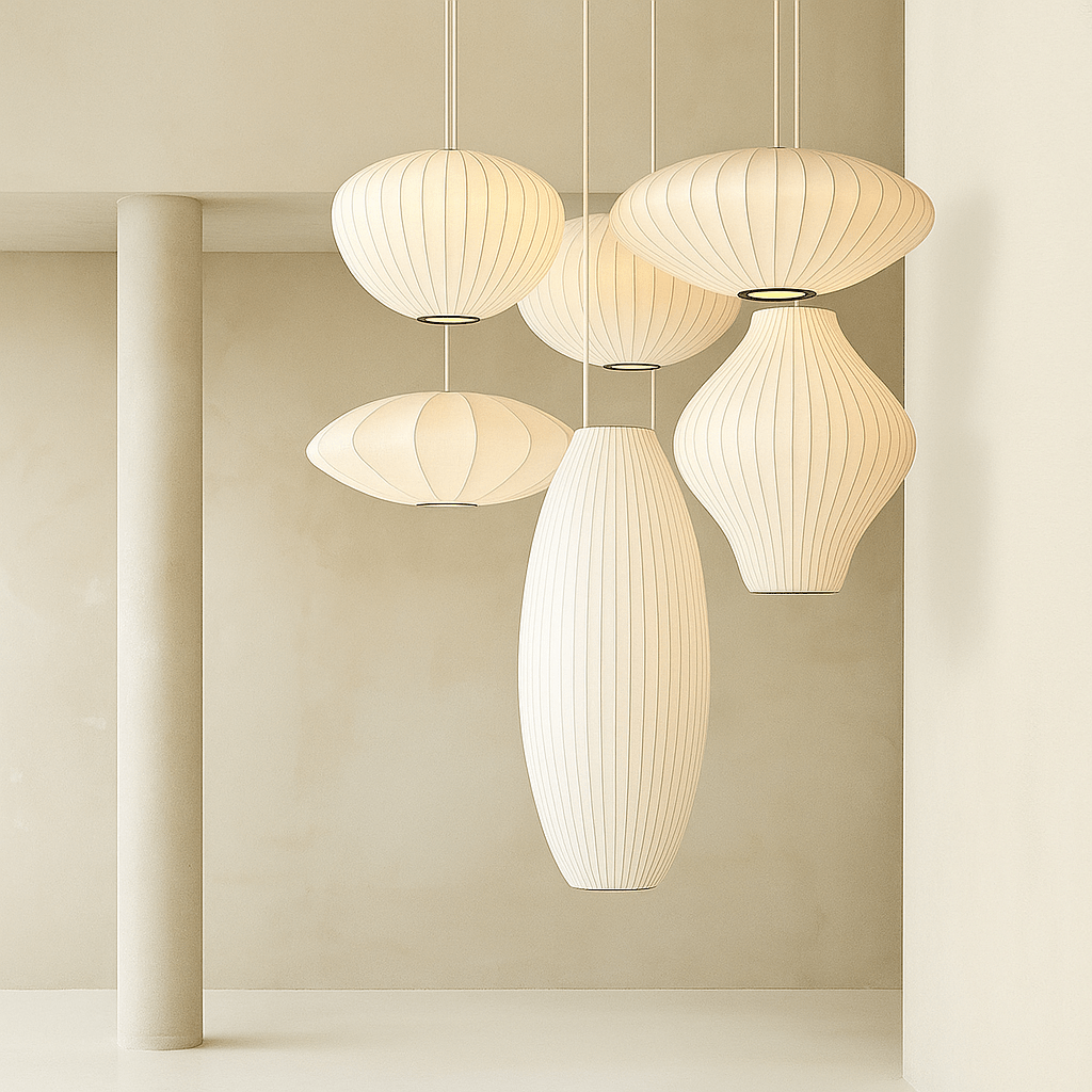 Modern Japanese - Inspired Pendant Light – 5 Artistic Styles (A–E) - SHAGHAF HOME