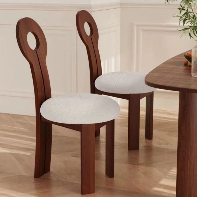 Modern Luxury Wooden Dining Chair – Available in Black & Brown - SHAGHAF HOME