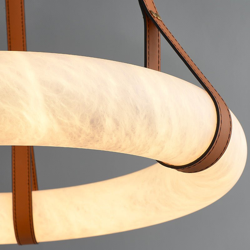 Modern Marble - Look Pendant Light – Circular Luxury Design - SHAGHAF HOME
