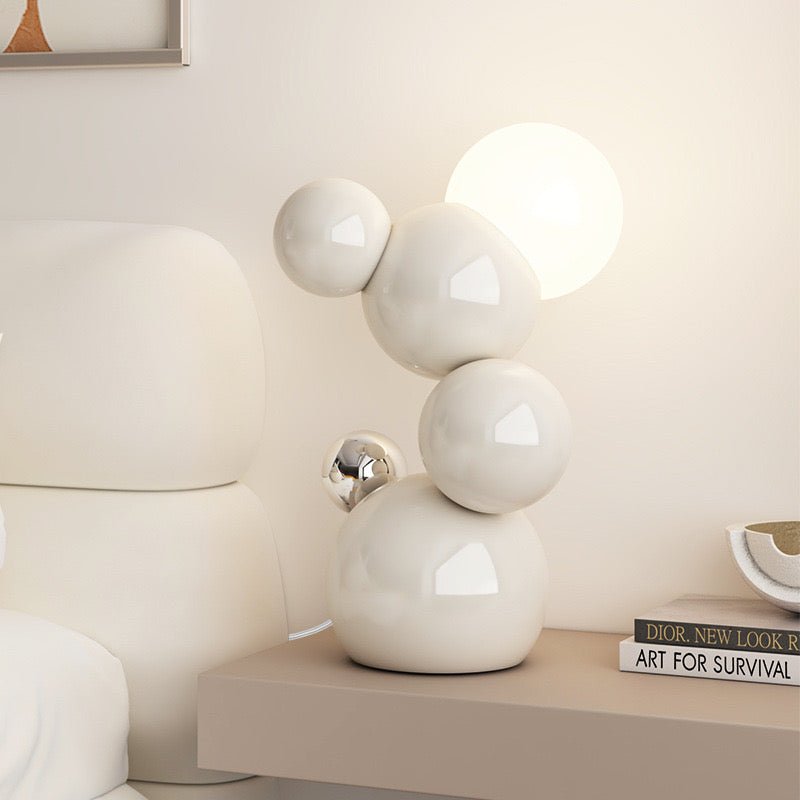 Modern Sculptural Bubble Table Lamp – Artistic Statement Lighting - SHAGHAF HOME