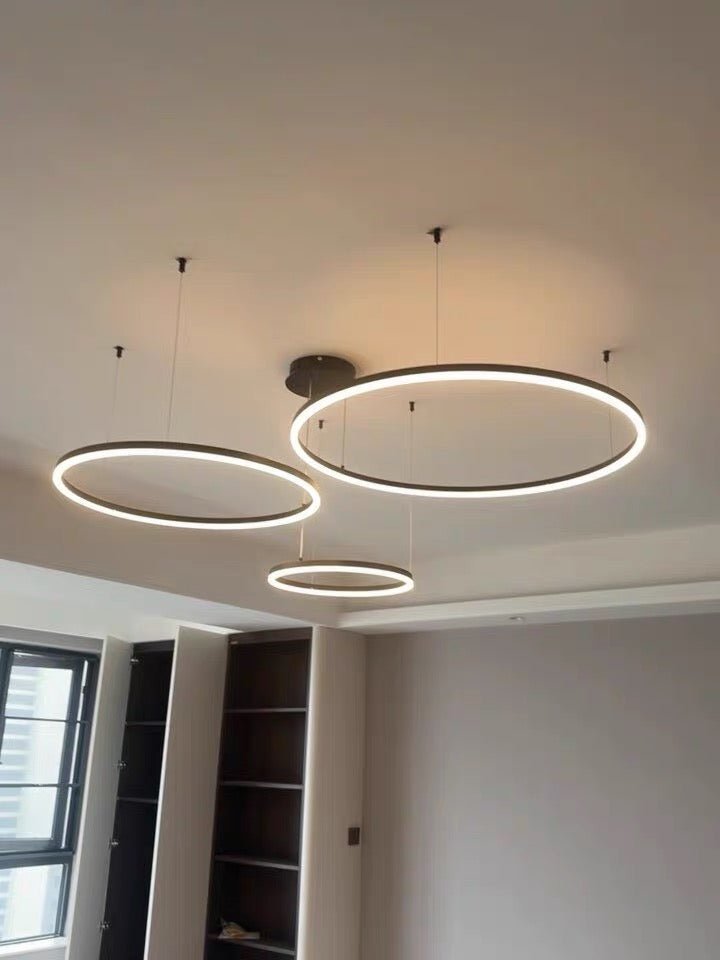 Modern Triple Ring LED Chandelier – 80CM + 60CM + 40CM - SHAGHAF HOME