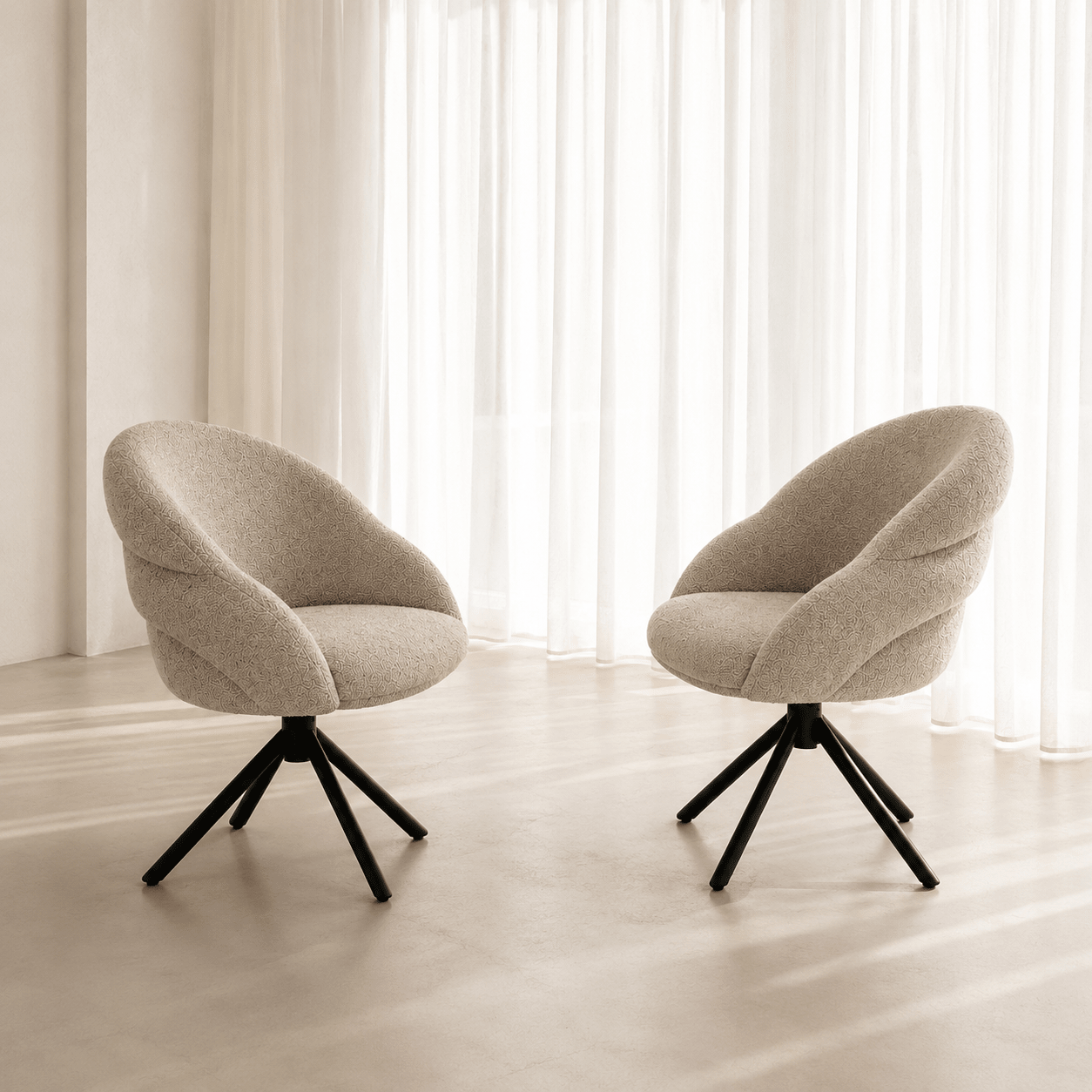 Moreè Swivel Dining Chair - SHAGHAF HOME